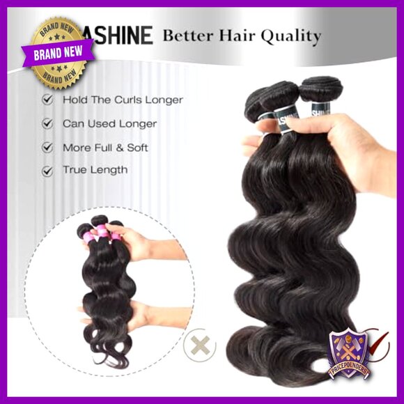 Human Hair Extensions Body Wave Straight 16 18 20 Inch Bundles